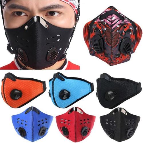 New Anti Dust Bike Face Mask With Activated Carbon Man Woman Running Cycling Anti-Pollution Bike Face Isolation Mask