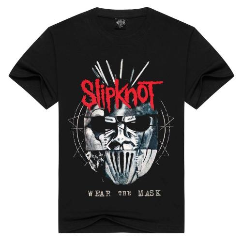 Summer Men/Women Slipknot T Shirt Summer Tops Tees Wear The Mask Rock T-Shirt Men Loose T-Shirts Fashion Tshirts Plus Size