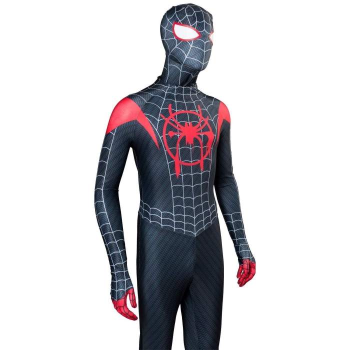 Spider-Man: Into The Spider-Verse Miles Morales Outfit Cosplay Costume