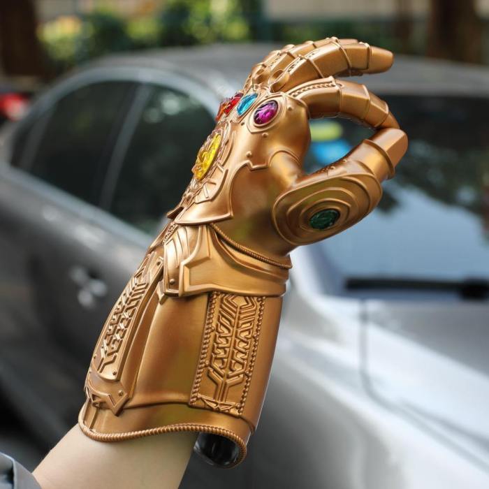 Avengers: Endgame Thanos Infinity Gauntlet Gloves Kids Edition Led Light Infinity War Glove Kids Hand Wear