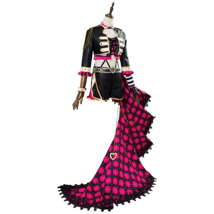 Love Live! Sunshine!! Yoshiko Tsushima Punk Rock Cosplay Costume Dress