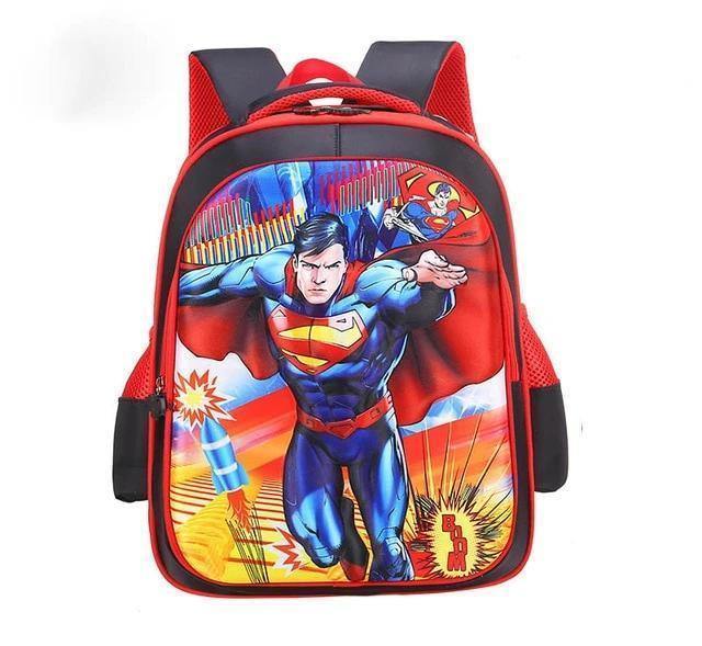 Cars Superman School Bag  Frozen Elsa Anna  Princess Sophia Kids Plush Bag For Girls Boys Gift