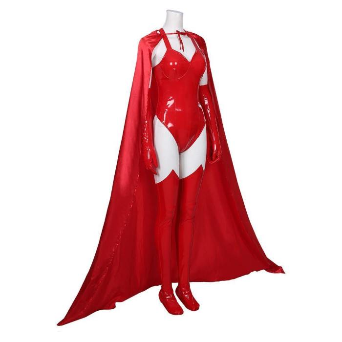 Wandavision- Sexy Scarlet Witch Wanda Maximoff Women Outfit Halloween Carnival Costume Cosplay Costume