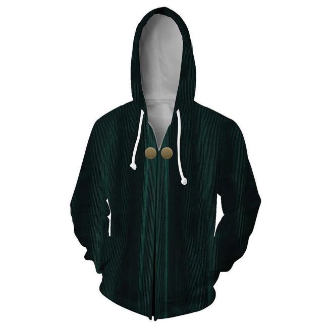 Unisex Minerva Mcgonagall Hoodies Harry Potter Zip Up 3D Print Jacket Sweatshirt