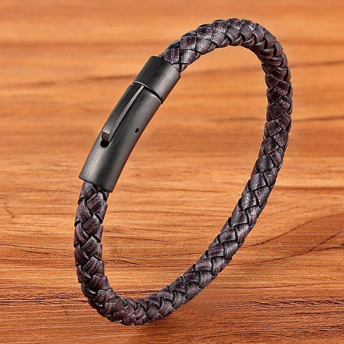 Classic Braided Leather Bracelet