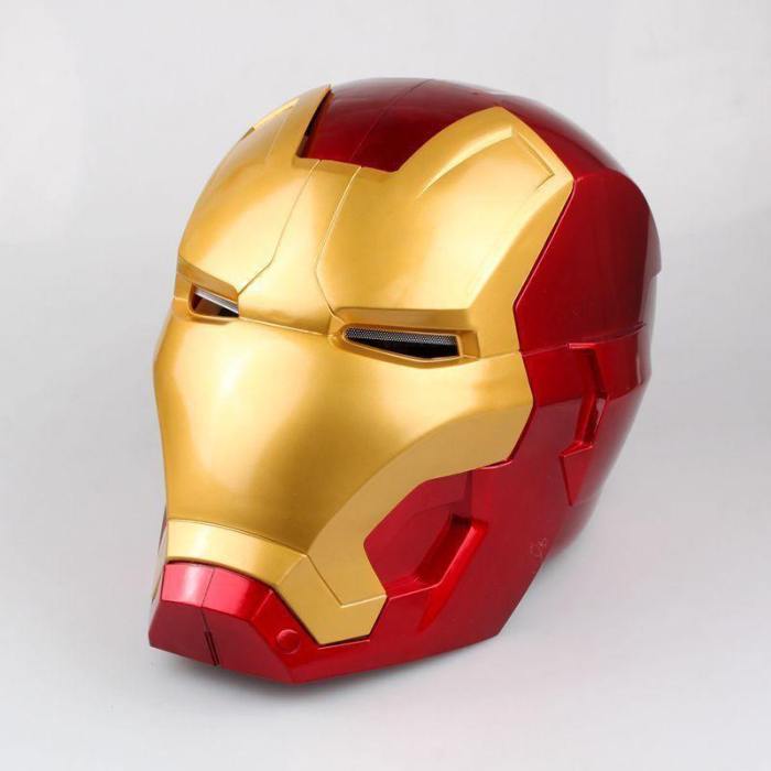 Iron Man Cosplay Helmet Mask Touch Sensing Mask With Led Light Super Hero Series