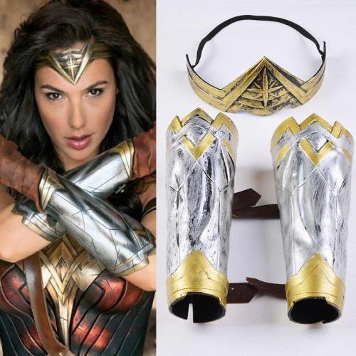 Wonder Woman Bracers Headgear Justice League Costume Accessories Props