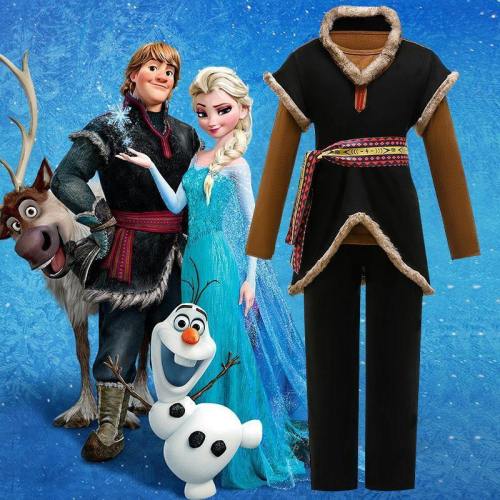 Frozen Autumn Spring Toddler Kristoff Costume Kids Boys Clothes