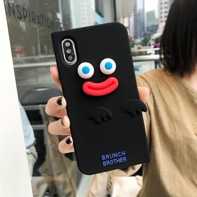 3D Funny Sausage Lips Brunch Brothers Silicone Phone Case