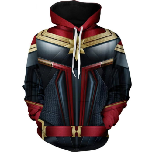 Captain Marvel Hoodie - Carol Danvers Pullover Hoodie Csos838