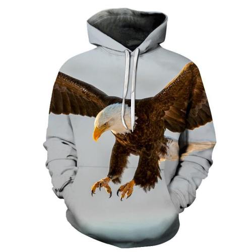 Eagle Bird Face 3D - Sweatshirt, Hoodie, Pullover