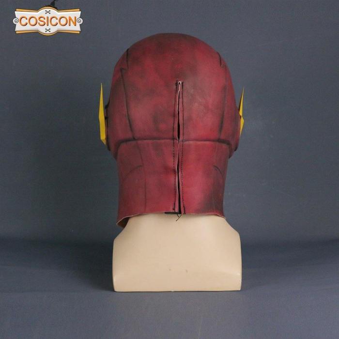The Flash Barry Allen Mask Cosplay Costume Halloween Party  Prop