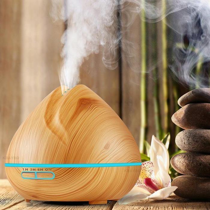 400Ml Wood Grain Essential Oil Diffuser