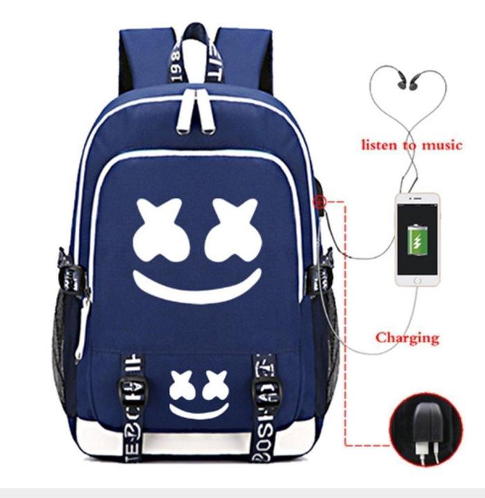 Usb Charging Marshmello Backpack Csso158