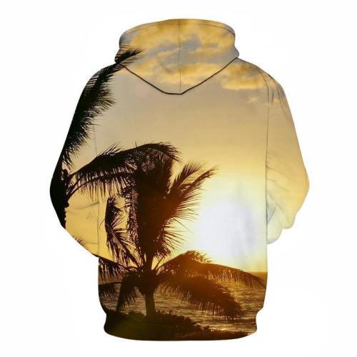 Sunset View At Hawaii Beach 3D - Sweatshirt, Hoodie, Pullover