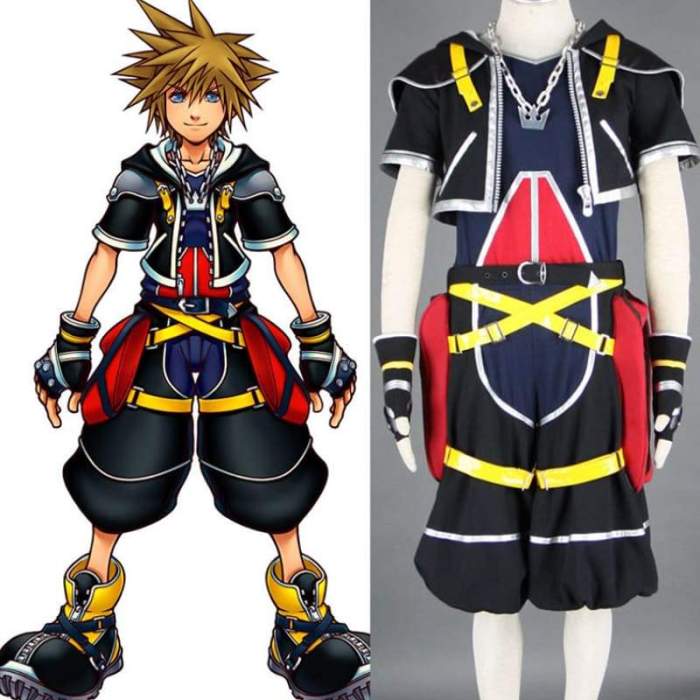 Kingdom Hearts Sora Cosplay Costume Cot003