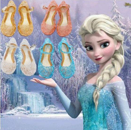 Kids Girls Toddler Princess Elsa Crystal Sandals Summer Dance Shoes