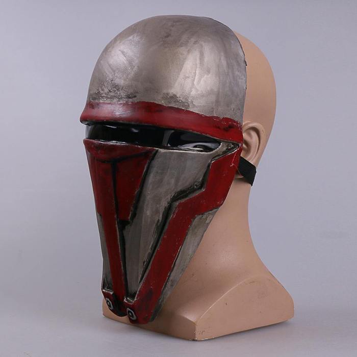 Star Wars Darth Revan The Revanchist Latex Helmet Mask Cosplay