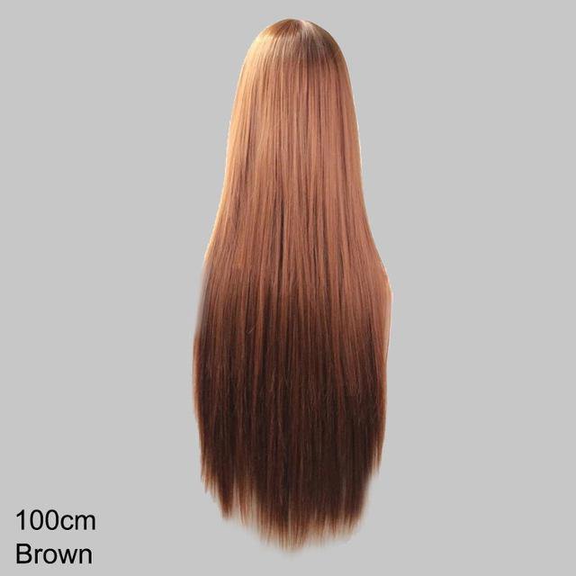 Anime Long Women Synthetic Cosplay Wigs Hair Blue Pink Ombre Wigs For Women Perruque Peruca Halloween