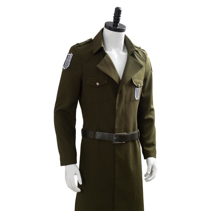 Attack On Titan Season 3 Eren Cosplay Costume Scouting Legion Soldier Officer Uniform