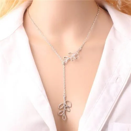 Bohemian Style Leaves Necklace V2