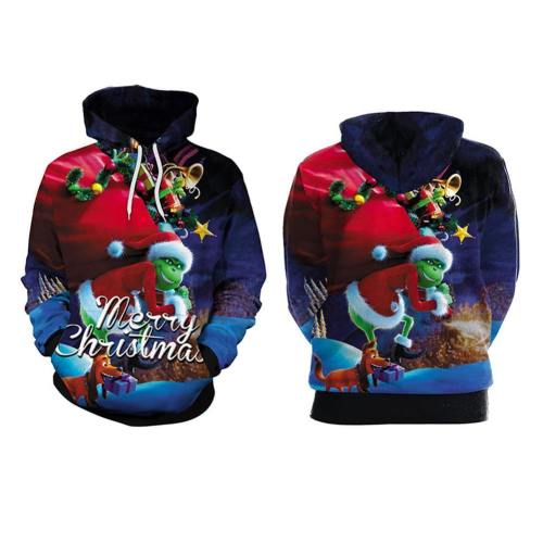 Grinch Hoodie - The Grinch Pullover Hooded Sweatshirt