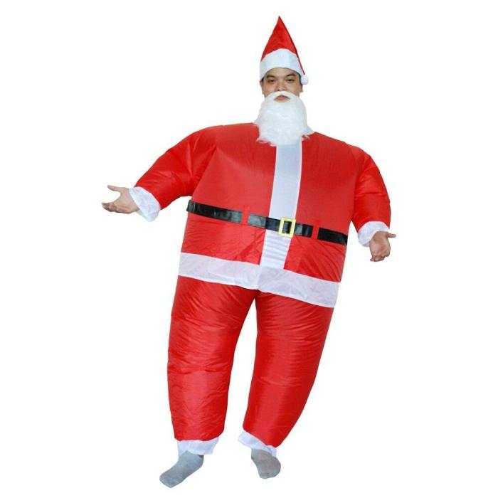 Inflatable Santa Claus Costumes Christmas Halloween Party Cosplay