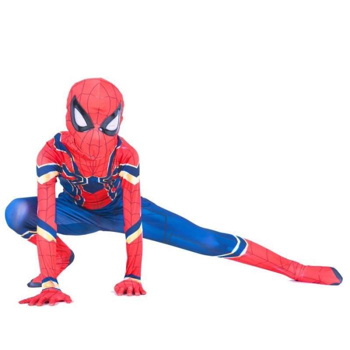 Lycra Spandex Spiderman Avengers Infinity War Kids Spider-Man Jumpsuit Halloween Cosplay Costume