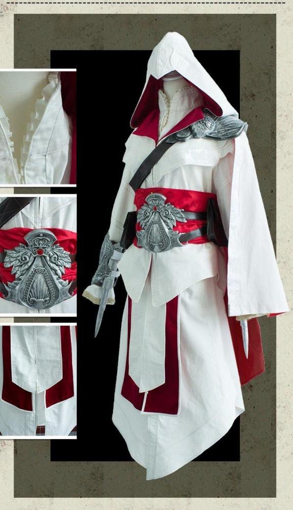 Assassin'S Creed Ezio Auditore Cosplay Costume Halloween Party Costume Cosplay