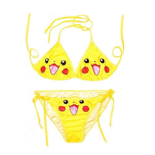 Anime Pokemon Pikachu Cosplay Pocket Monster Bikini Swimsuit Costumes