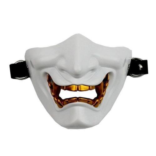 Tooth Decay Evil Demon Monster Kabuki Samurai Half Cover Helmet Props