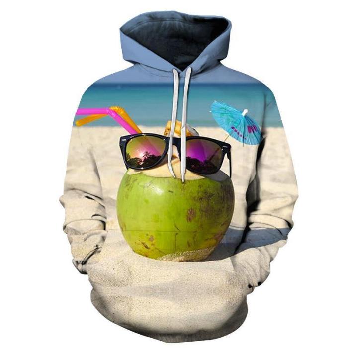 Coconuts & Beaches 3D - Sweatshirt, Hoodie, Pullover