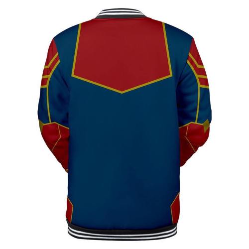 Captain Marvel Jacket - Carol Danvers Baseball Jacket