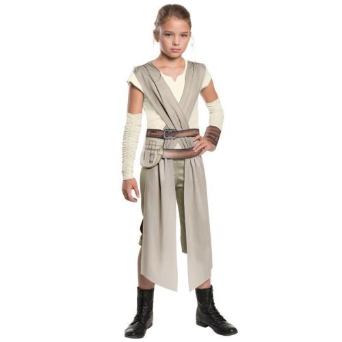 The Force Awakens Star Wars Rey Costume Girls Carnival Cosplay Halloween Costumes