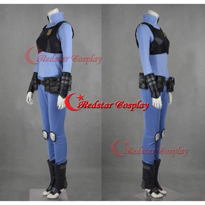 Zootopia Cosplay Rabbit Bunny Officer Judy Hopps Cosplay Costume Uniform Outfit