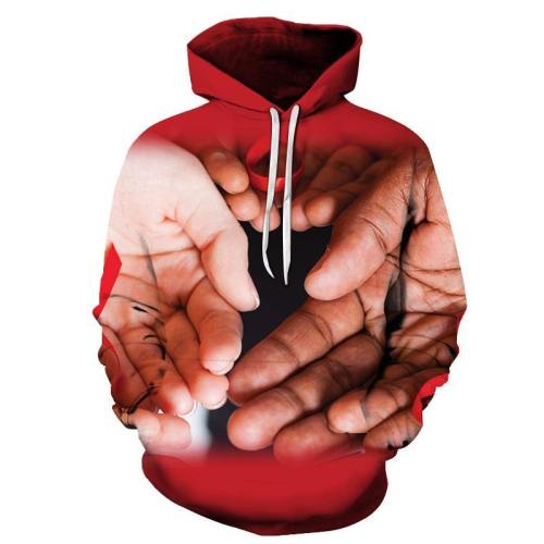 Join Hands Against Aids 3D - Sweatshirt, Hoodie, Pullover