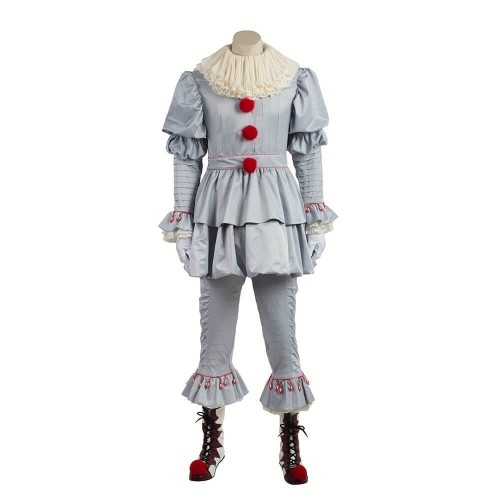 Pennywise Cosplay Scary Clown Costume Halloween Party Cosplay Costume