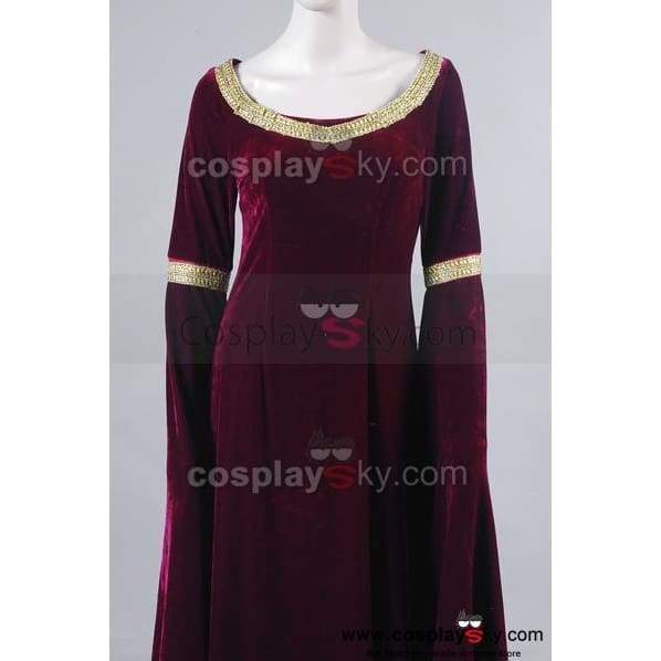 The Lord Of The Rings Arwen'S Cranberry Gown Dress
