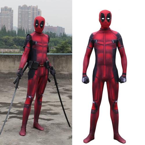 Wade Winston Wilson Deadpool 2 Spandex Costume Zentai Bodysuit Suit