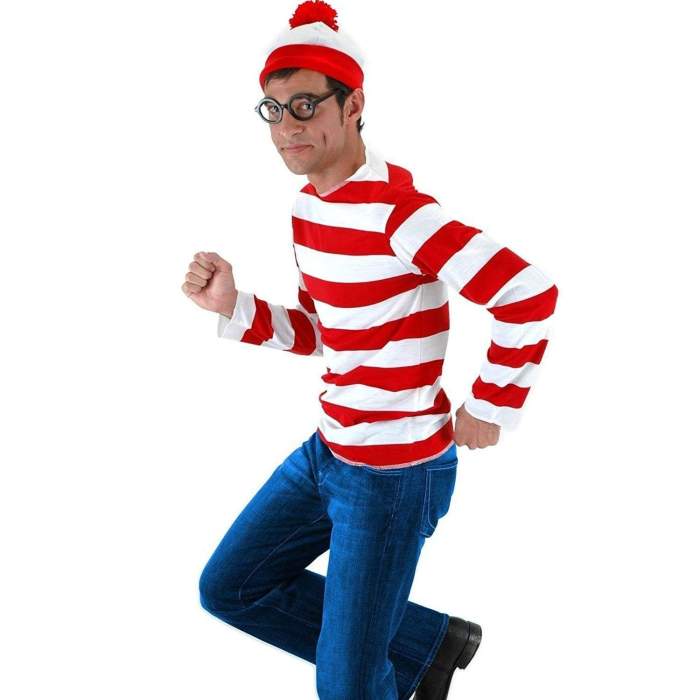 Where'S Waldo Waldo  Waldo & Friends T-Shirt Cosplay Costume