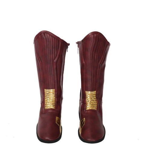 The Flash Costume Boots Halloween Carnival Men Cosplay Boots