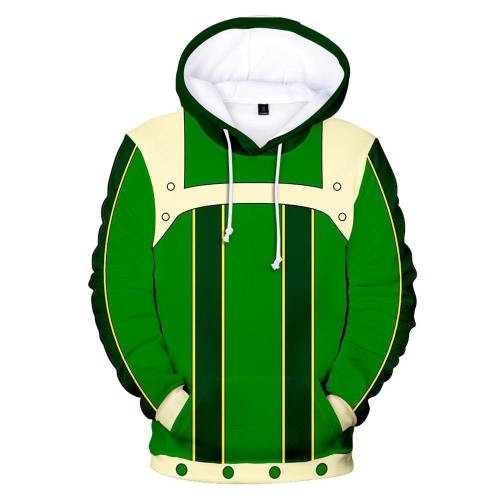 Teen Hoodie Boku No Hero My Hero Academia Asui Tsuyu 3D Pullover Sweatshirt Unisex