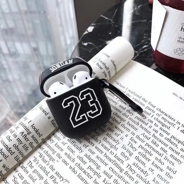 Jordan 23 Apple Airpods Protective Case Cover With Key Ring