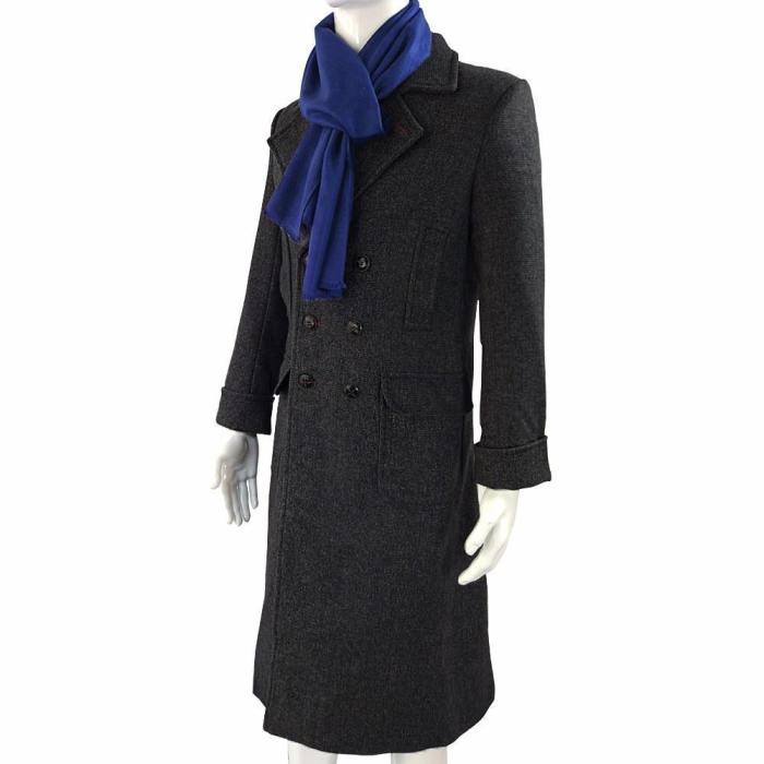 Sherlock Holmes Tv Long Wool Winter Mens Cape Coat Jacket Cosplay Costumes