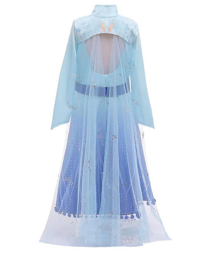 Frozen 2 Princess Dress For Girls Snow Queen Elsa Cosplay Christmas Dress Disfraz Elsa Dress For Girls Christmas Gift