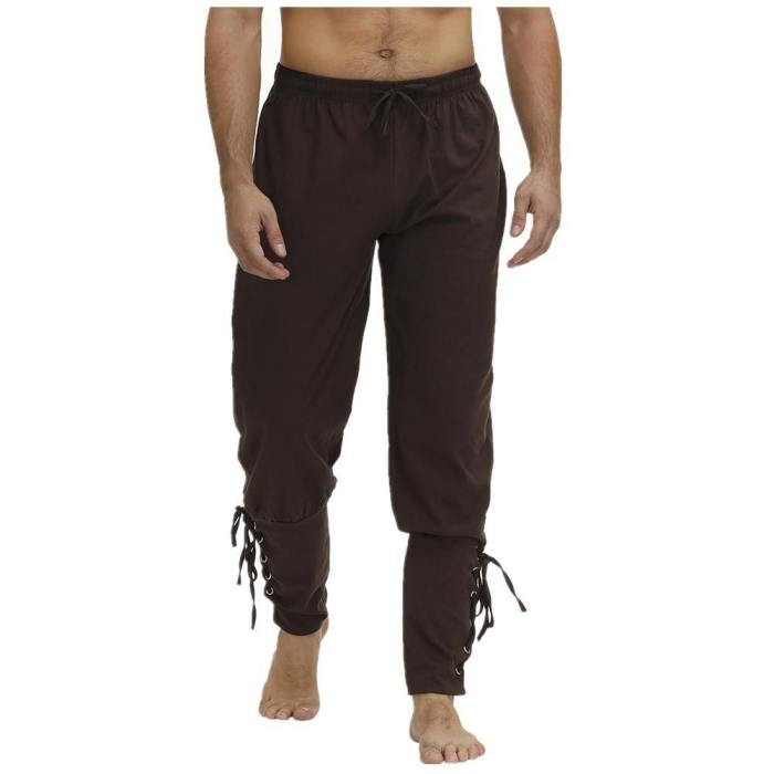Pirate Viking Cosplay Renaissance Medieval Gothic Pants Trouser Costume
