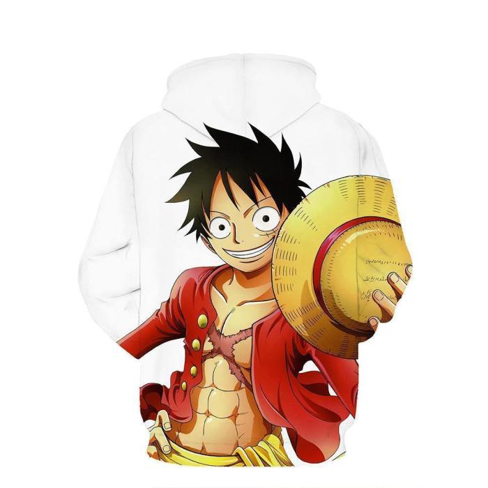 One Piece Hoodie - Monkey D. Luffy Pullover Hoodie Csso007