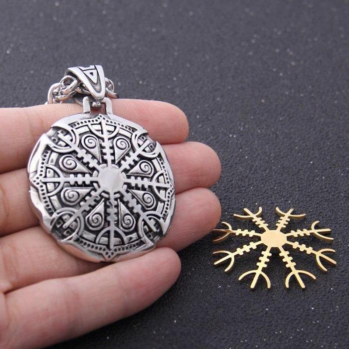 Detachable Viking Rune Pendant Necklace