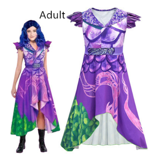Descendants 3 Girls Princess Fairy Ball Gown Party Fancy Dress Cosplay