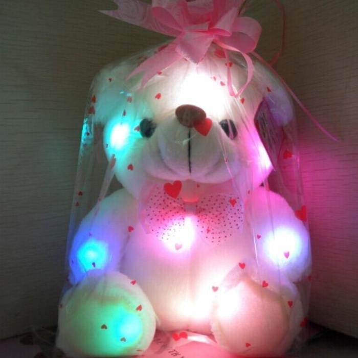 Creative Luminous Soft Stuffed Plush Teddy Bear Glowing Baby Toy Gifts